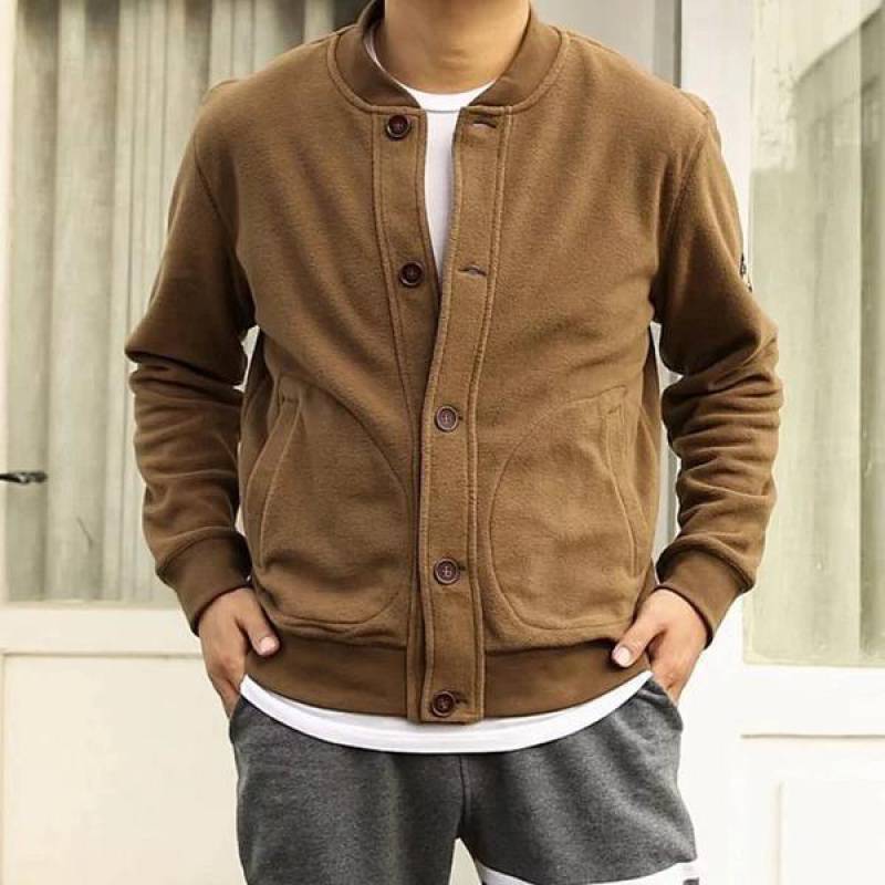 Winter/Spring Retro Double-sided Polar Fleece Jacket Men