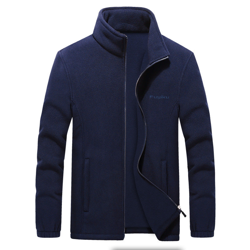 Men's Jacket Men's Winter/Spring Casual Fleece Jacket Men