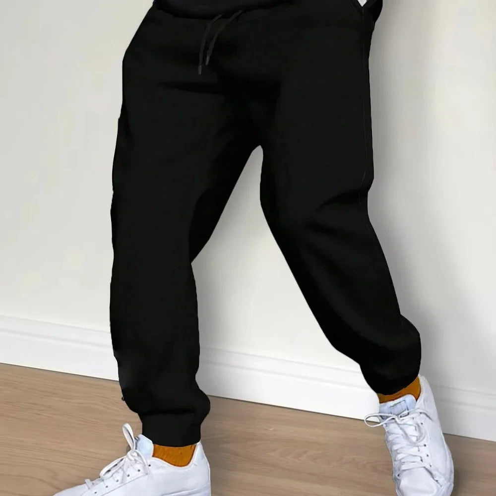 Mens Casual Autumn/Winter Fleece Sweatpants