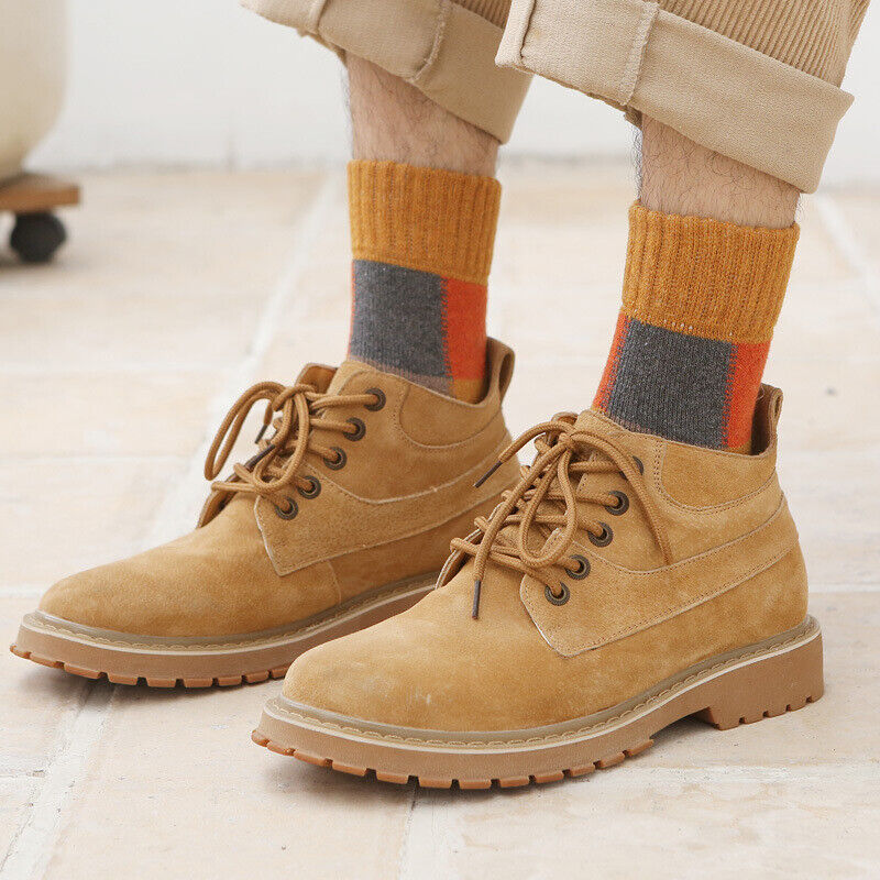 5 Pairs Mixed Winter Warm Wool Men Socks Soft Casual Thick Cashmere Socks