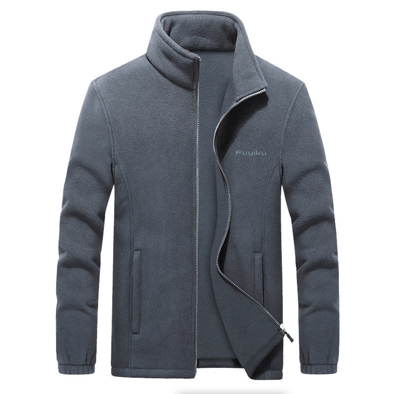 Men's Jacket Men's Winter/Spring Casual Fleece Jacket Men