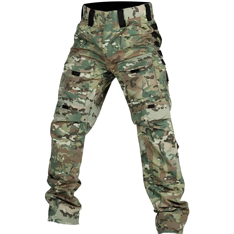 Camo Tactical Pants Men Waterproof Ripstop  Combat Trousers Outdoor Multi-pocket Wear-resistant Cargo Pant