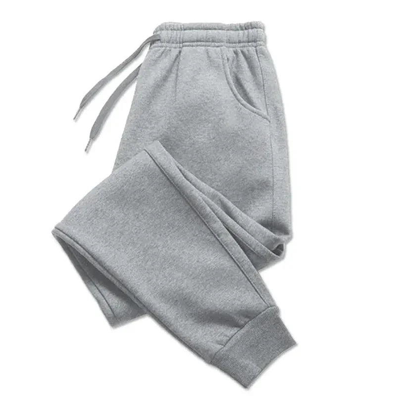 Mens Casual Autumn/Winter Fleece Sweatpants