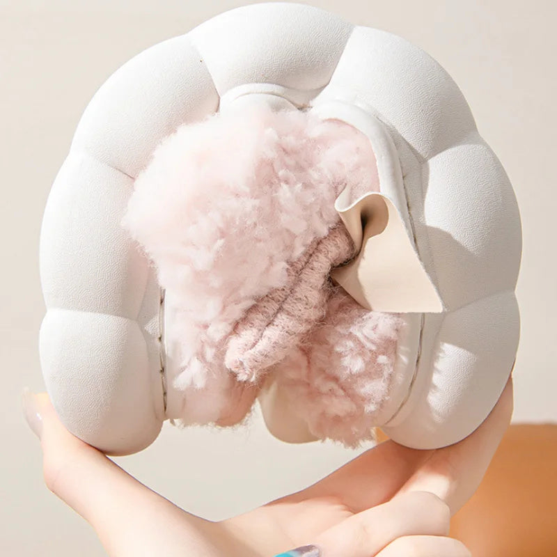 Winter Warm Non Slip Fur Slippers For Women