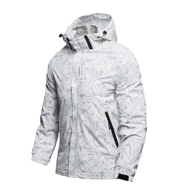 Autumn Men's Mountain Ski Jacket Waterproof Raincoats Mens Outdoor Mens Sports Windbreaker Breathable Hooded Coats Clothing