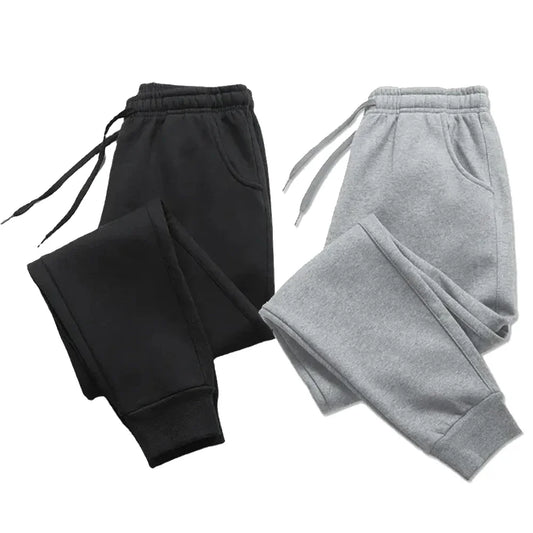 Mens Casual Autumn/Winter Fleece Sweatpants