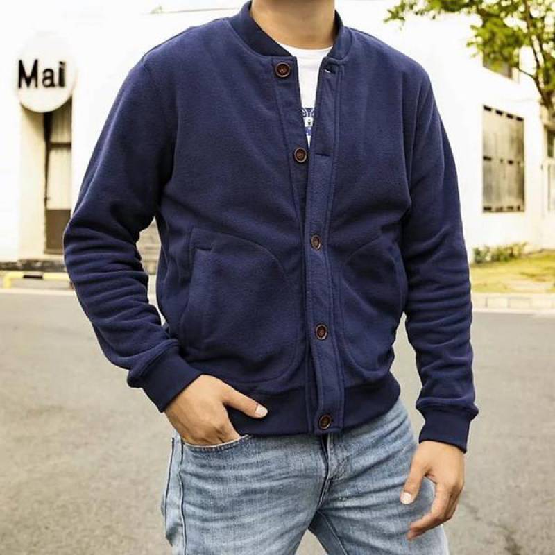 Winter/Spring Retro Double-sided Polar Fleece Jacket Men